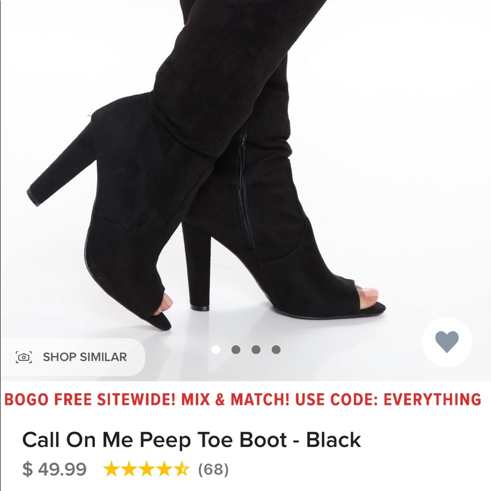 Call On Me Peep Toe Boots
